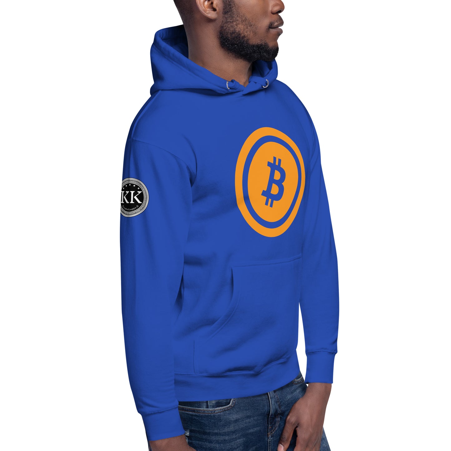 Bitcoin huppari (läpinäkyvä logo)