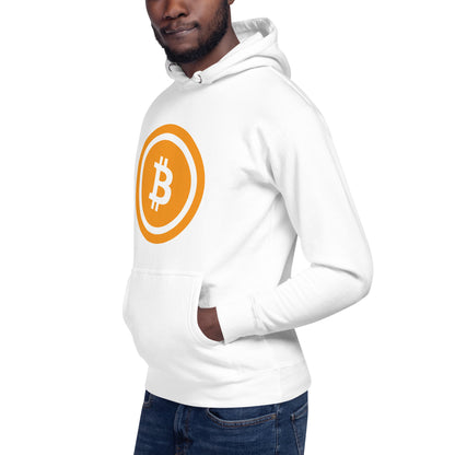 Bitcoin huppari (läpinäkyvä logo)